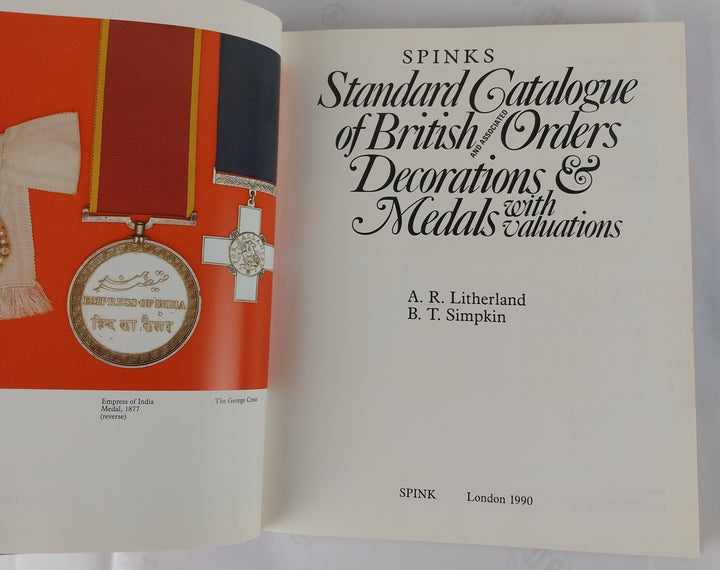 pink's Standard Catalogue of British and Associated Orders Decorations and Medals With Valuations