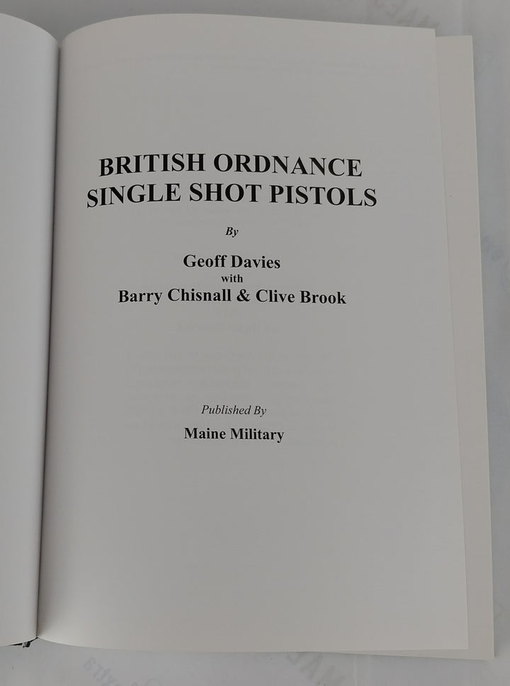 British Ordnance Single Shot Pistols