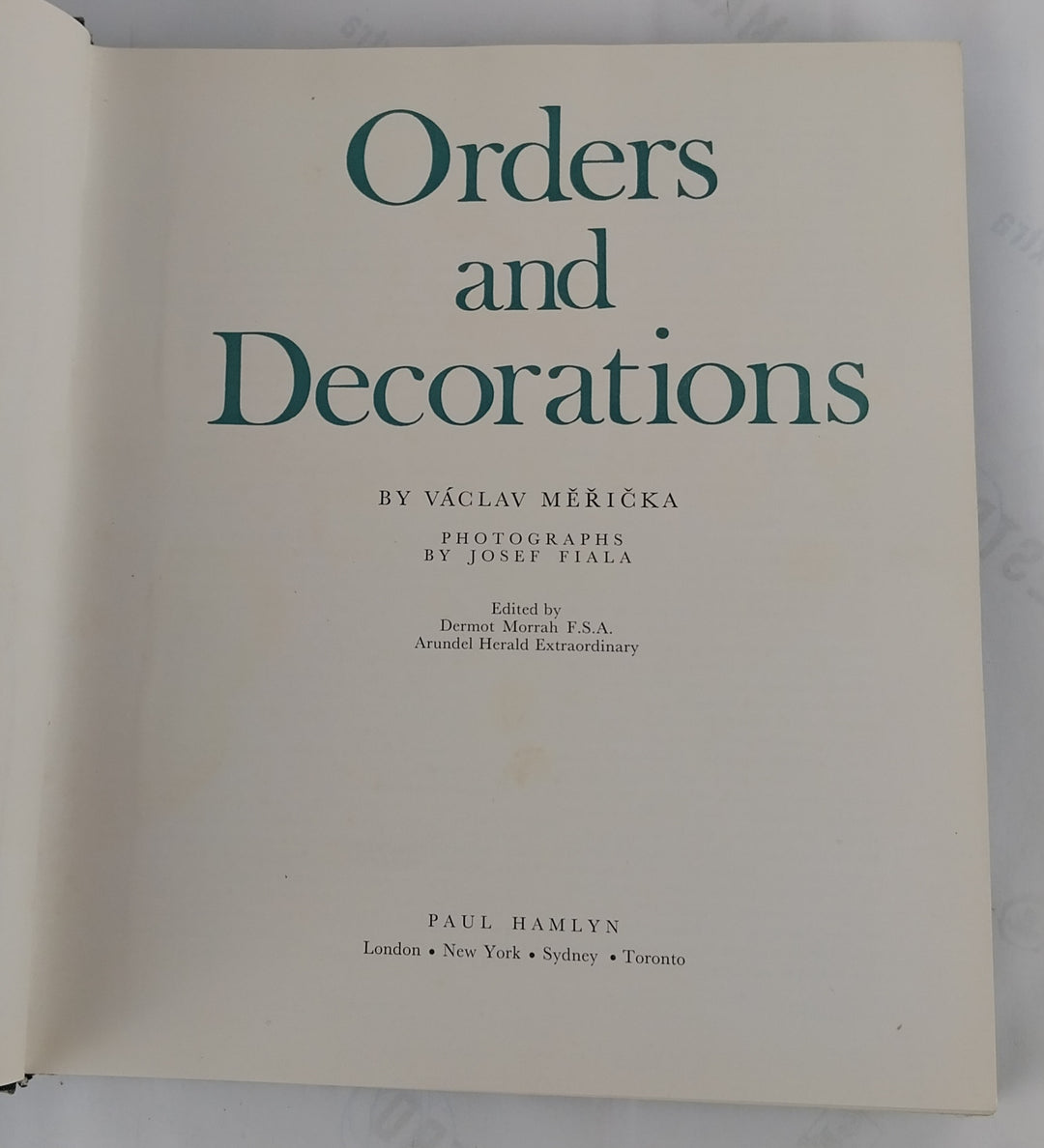 Orders and Decorations