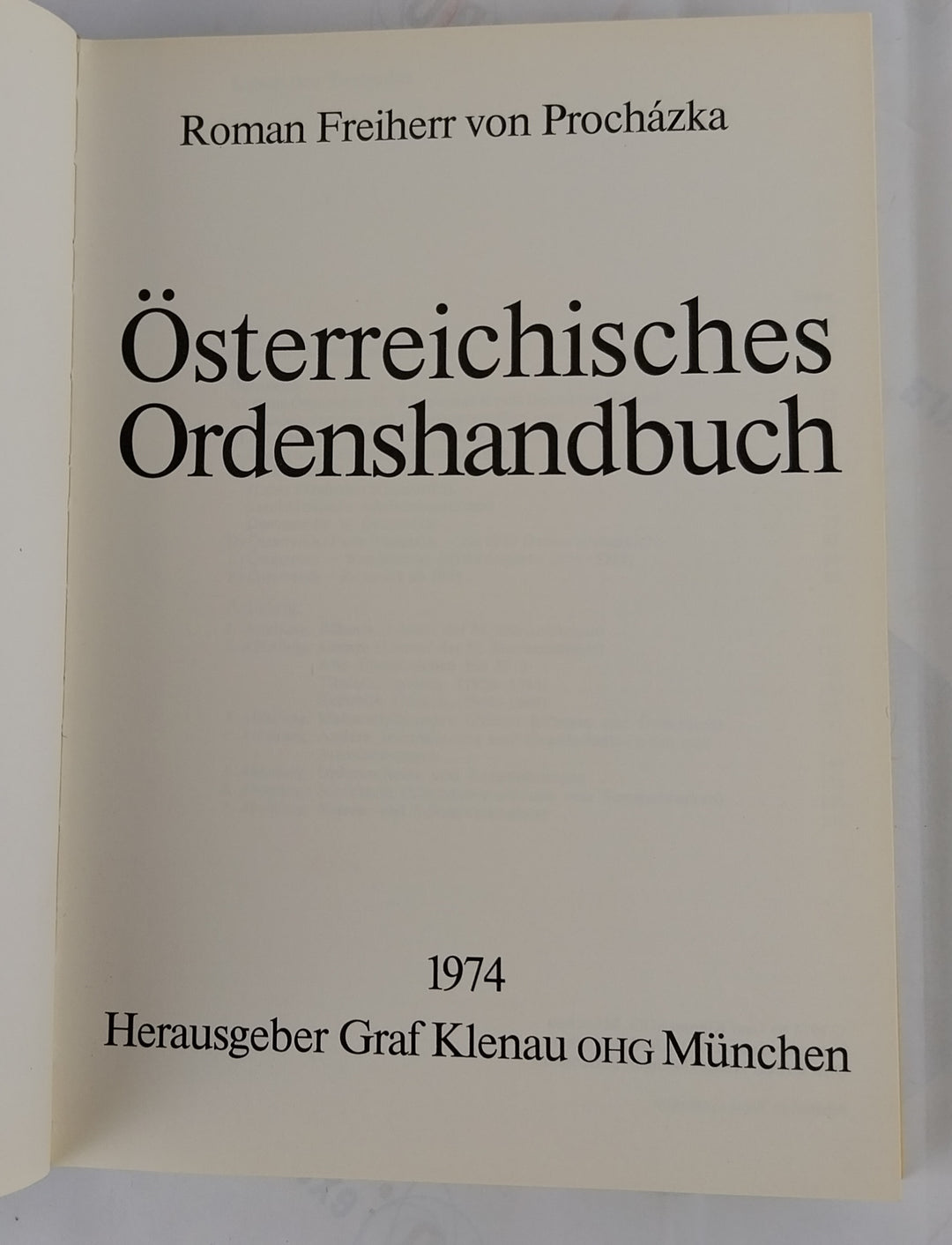 Österreichisches Ordenshandbuch