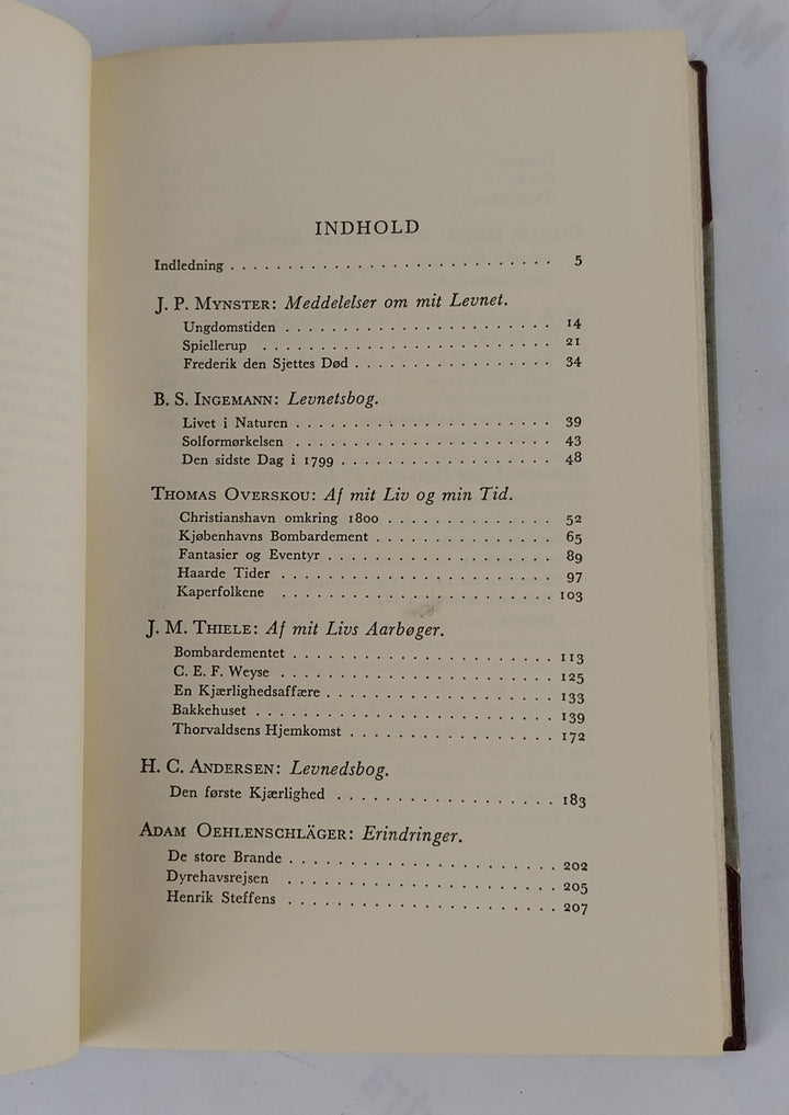 Danske levnedsbøger, fra det 19. Aarhundrede