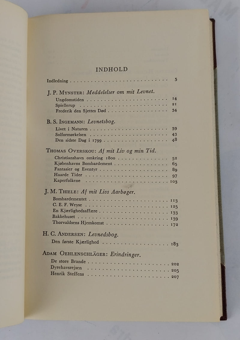Danske levnedsbøger, fra det 19. Aarhundrede