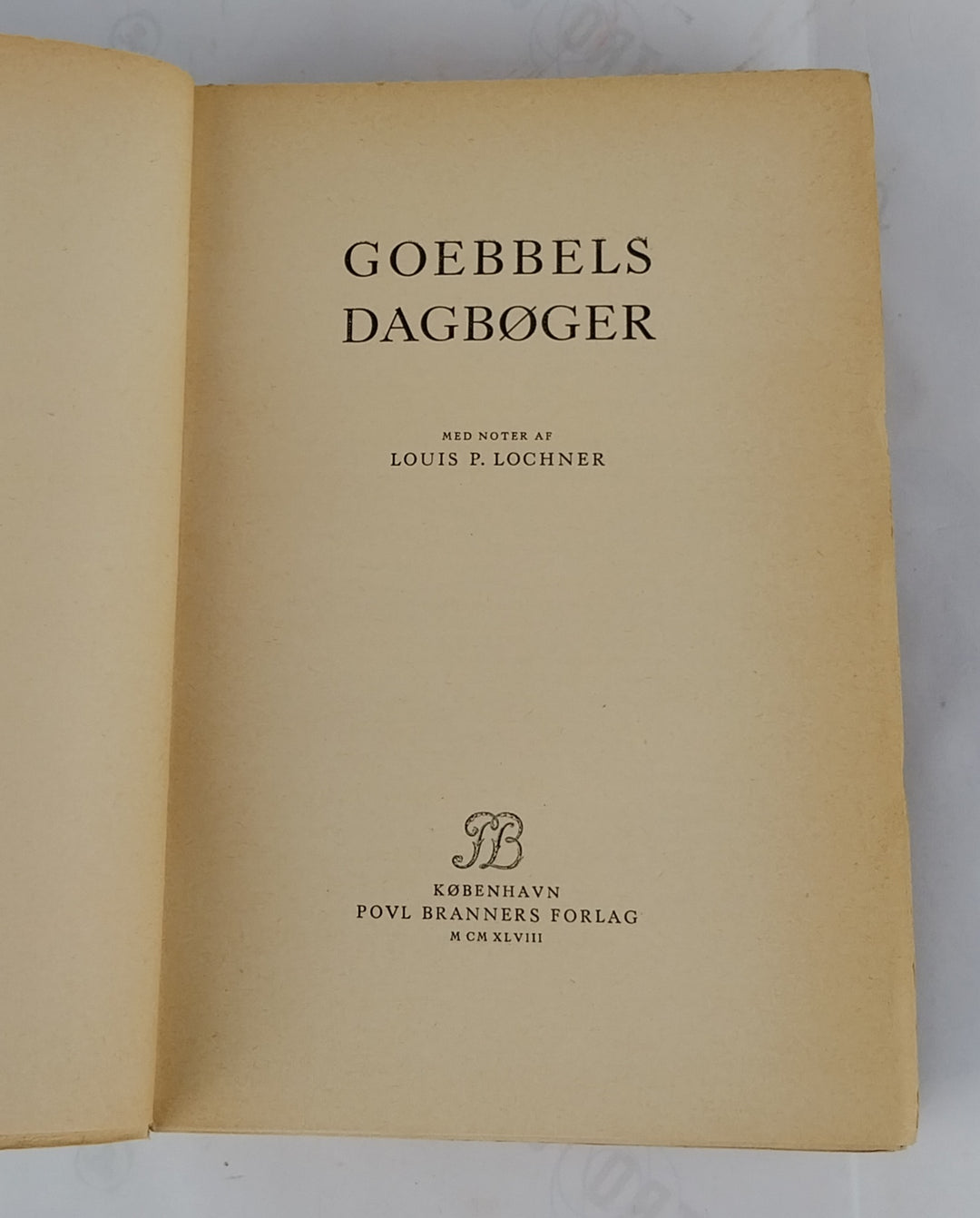 Goebbels Dagbøger