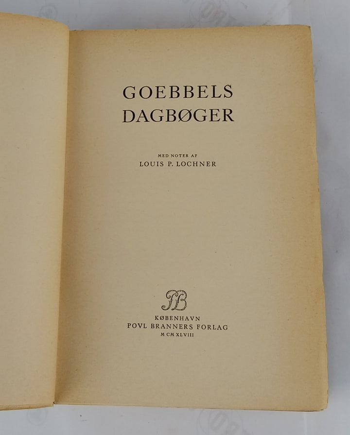 Goebbels Dagbøger