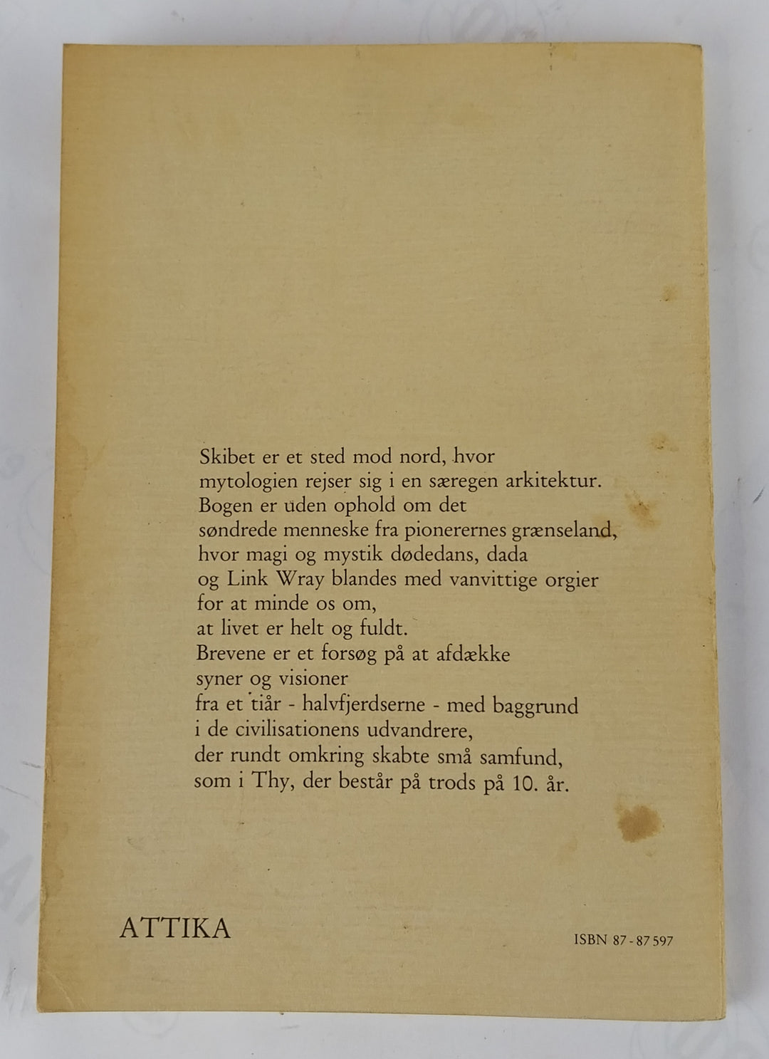Skibets mytologiske arkitektur. Breve.