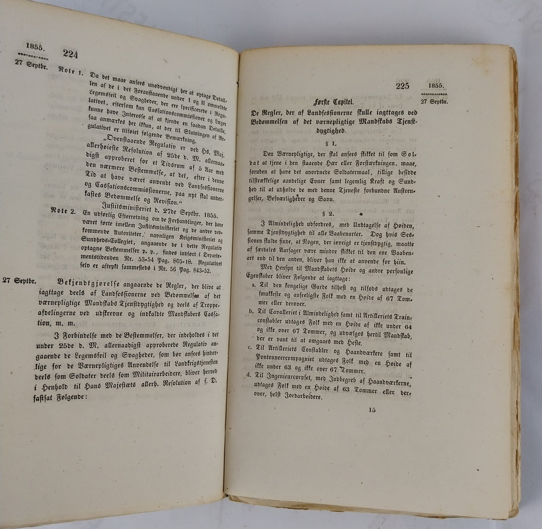 Reskripter, Resolutioner og Collegialbreve 1855