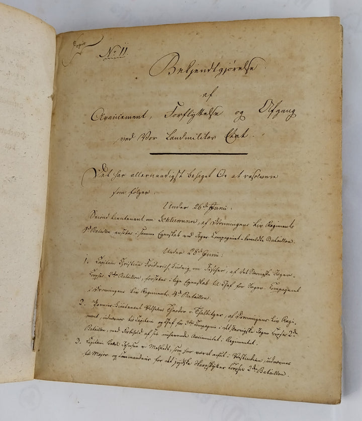 Bekiendtgiørelse af Avancement, Forflyttelse og afgang. 1808