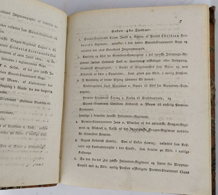 Bekiendtgiørelse af Avancement, Forflyttelse og afgang. 1810