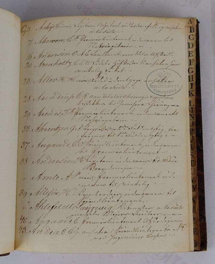 Bekiendtgiørelse af Avancement, Forflyttelse og afgang. 1833