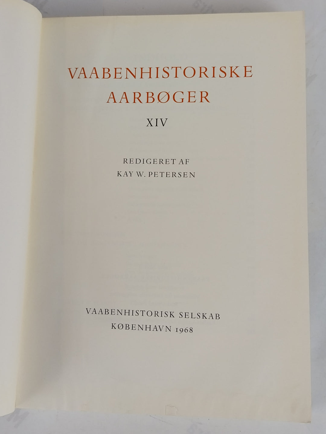 Vaabenhistoriske Aarbøger XIV