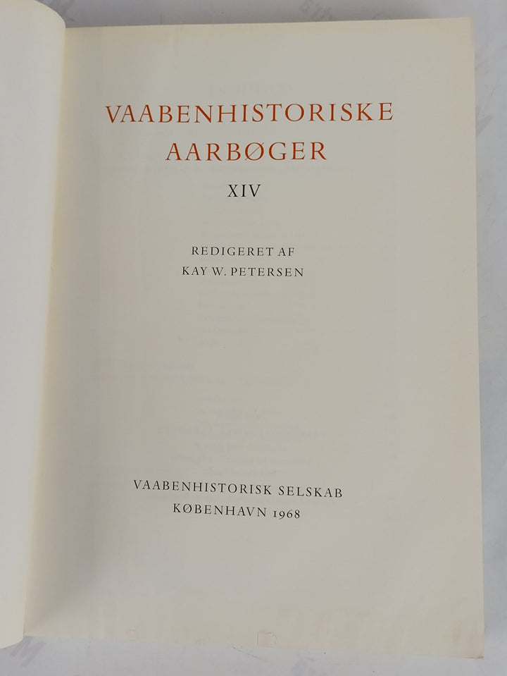 Vaabenhistoriske Aarbøger XIV