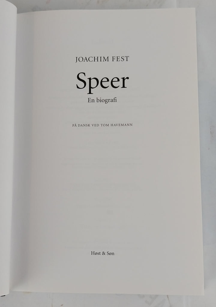 Speer. En biografi