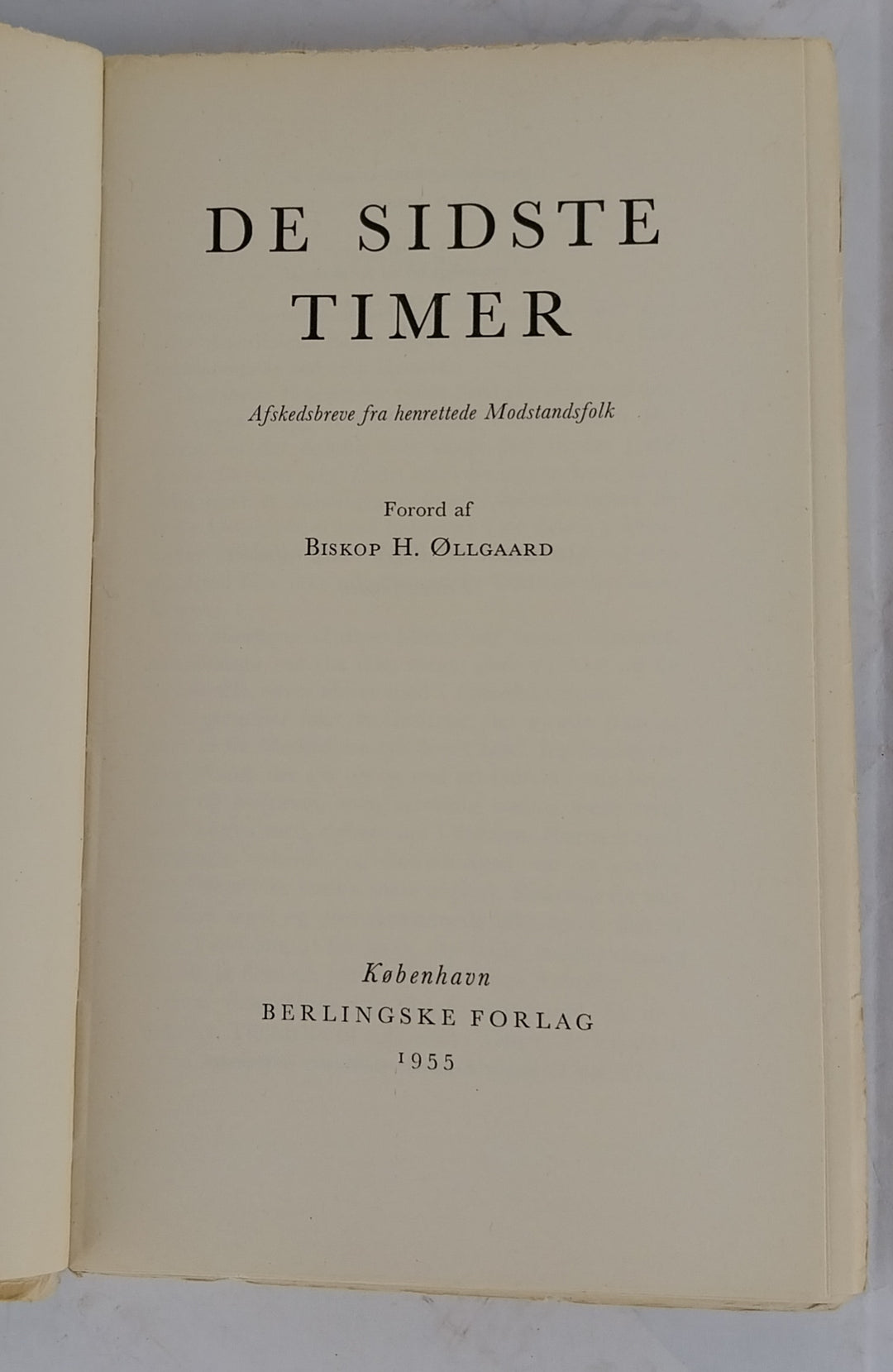 De sidste timer