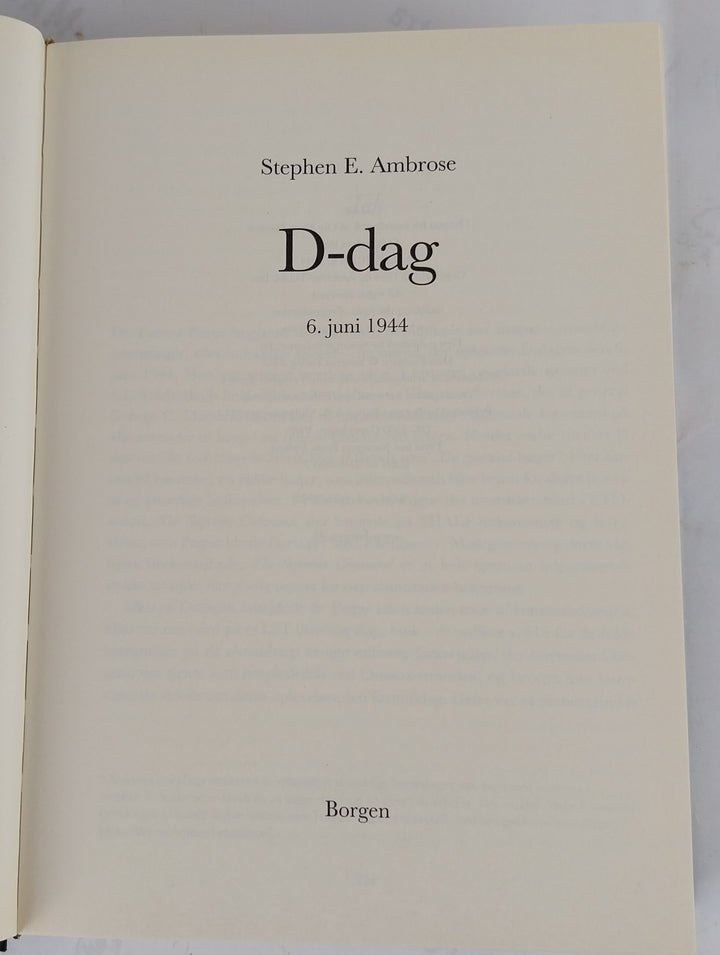 D-Dag. 6. juni 1944.