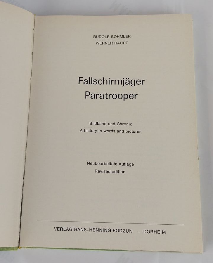 Fallschirmjäger. Paratrooper