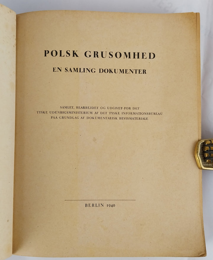 Polsk grusomhed. En samling dokumenter.