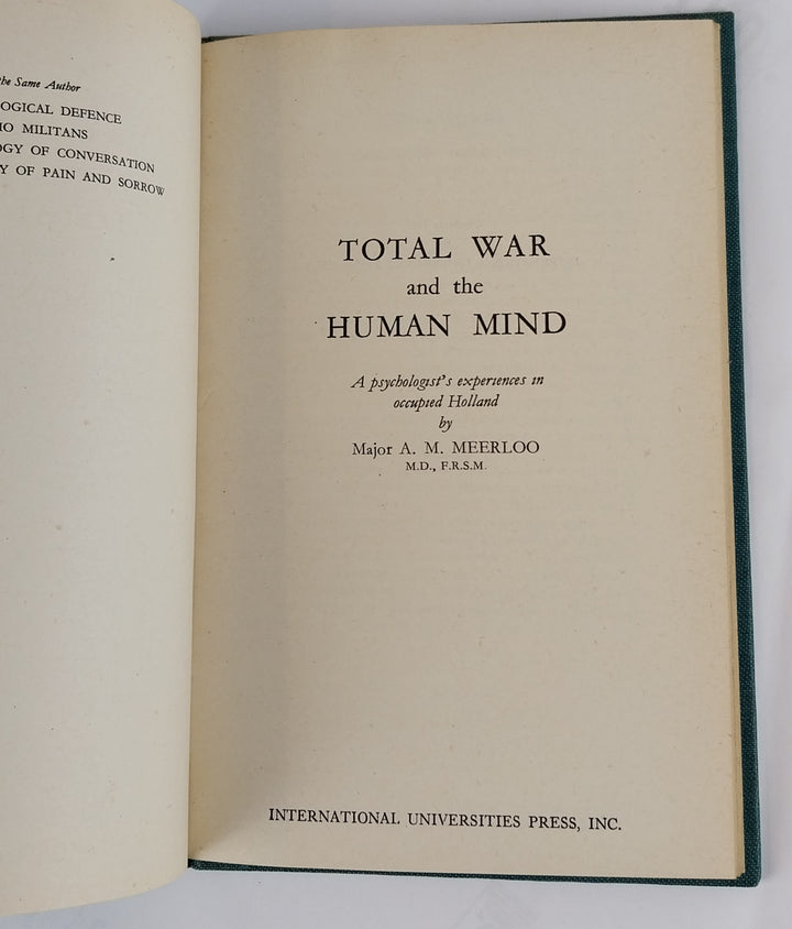 Total War and the Human Mind.