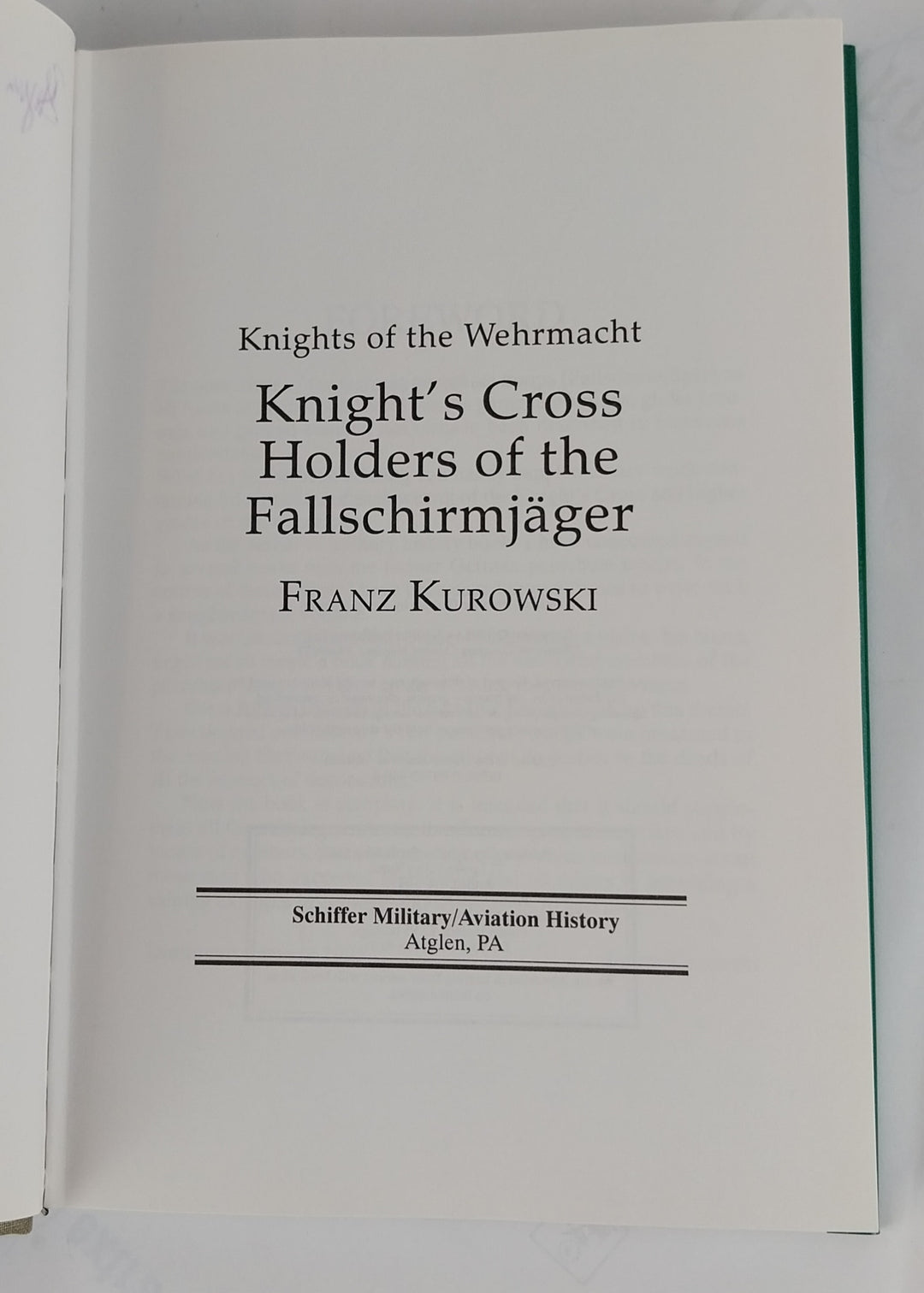 Knight's Cross Holders of the Fallschirmjäger