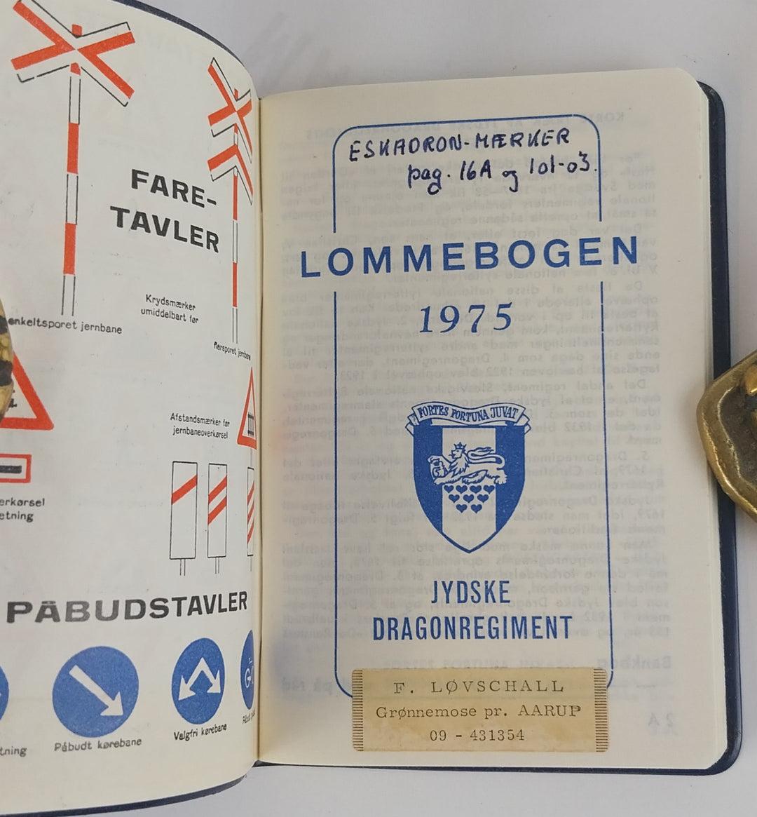 Jydske Dragonregiment. Lommebogen 1975