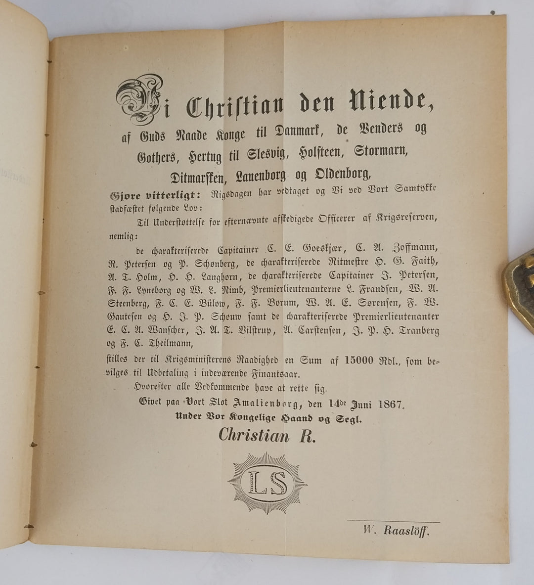 Kundgørelser for Hæren for Aaret 1867