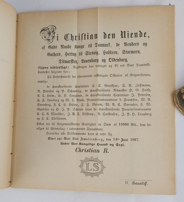 Kundgørelser for Hæren for Aaret 1867