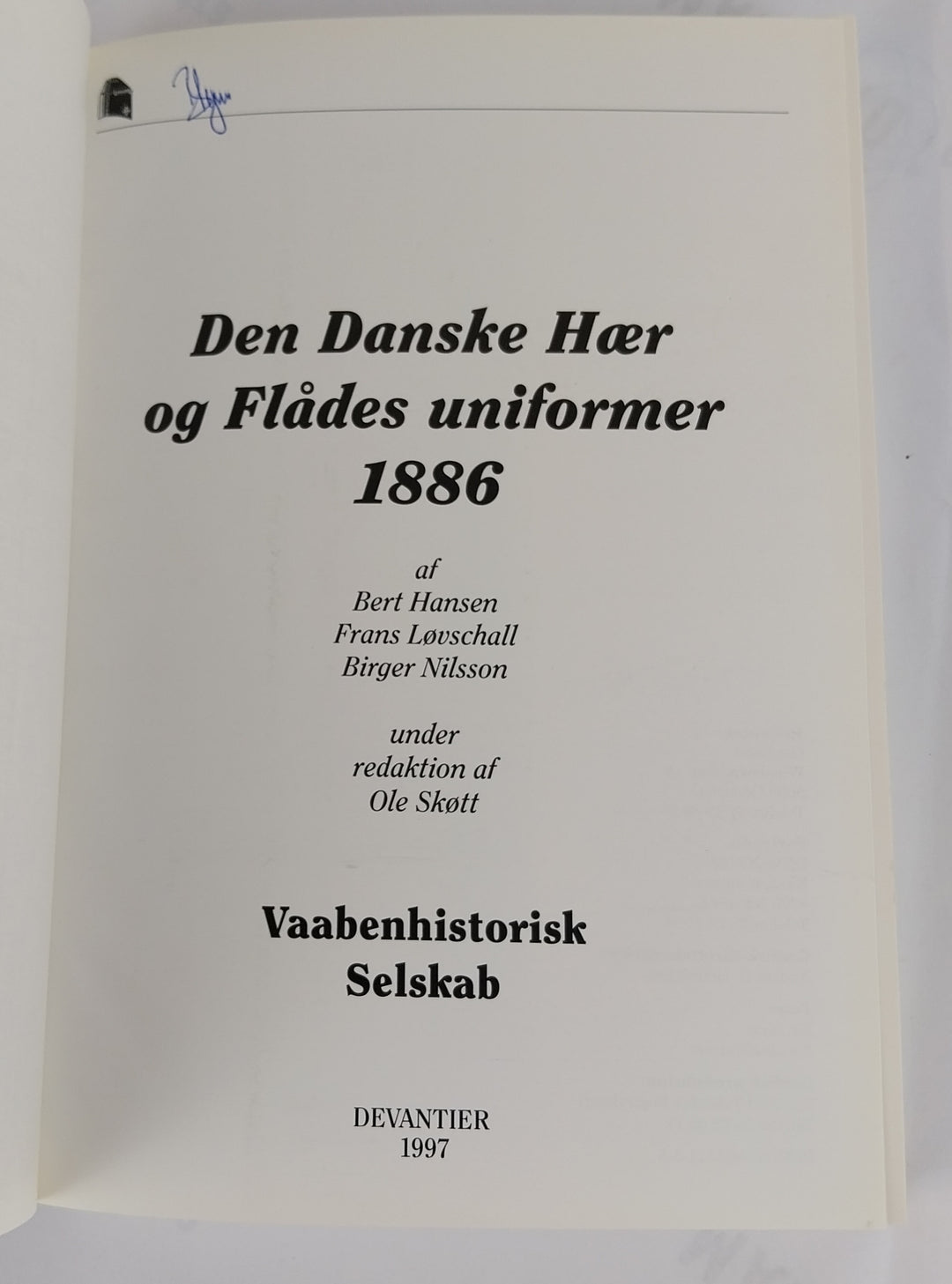 Den Danske Hær og Flådes uniformer 1886