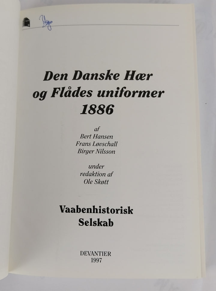 Den Danske Hær og Flådes uniformer 1886