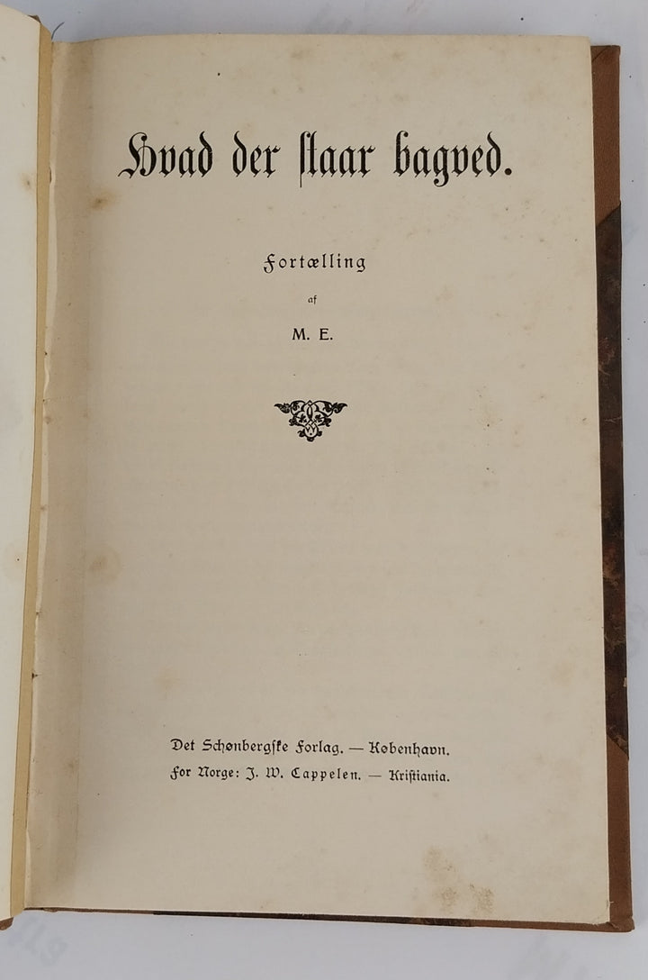 Hvad der staar bagved.