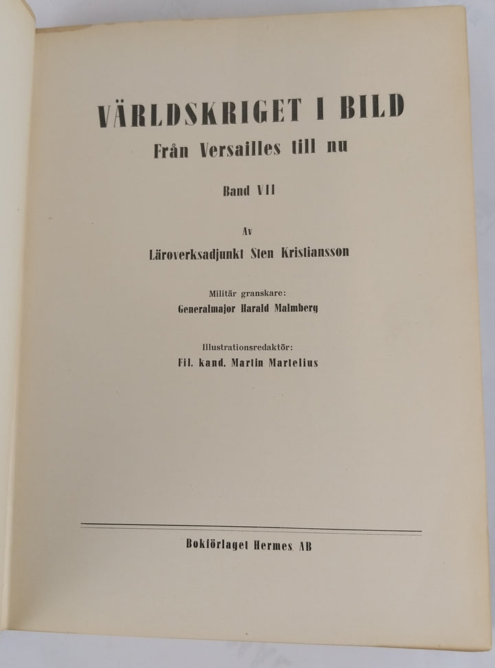 Världskriget i bild. + Världen i Bild. 8 bind.