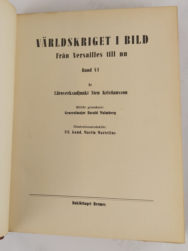 Världskriget i bild. + Världen i Bild. 8 bind.
