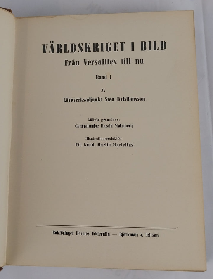 Världskriget i bild. + Världen i Bild. 8 bind.