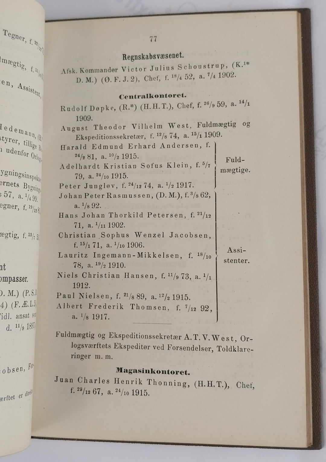 Handbog for Søværnet 1918
