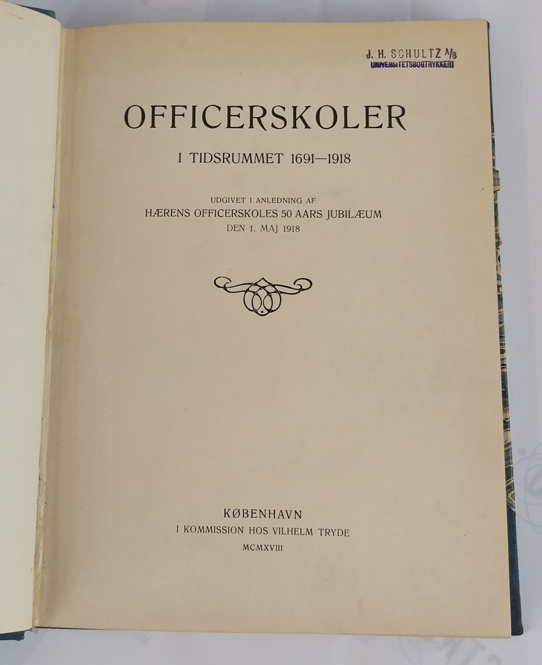 Officerskoler I Tidsrummet 1691-1918