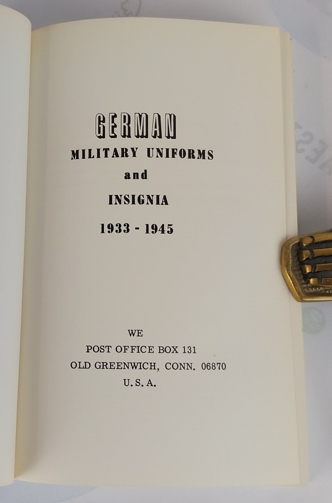 German Military Uniforms and Insignia 1933-1945