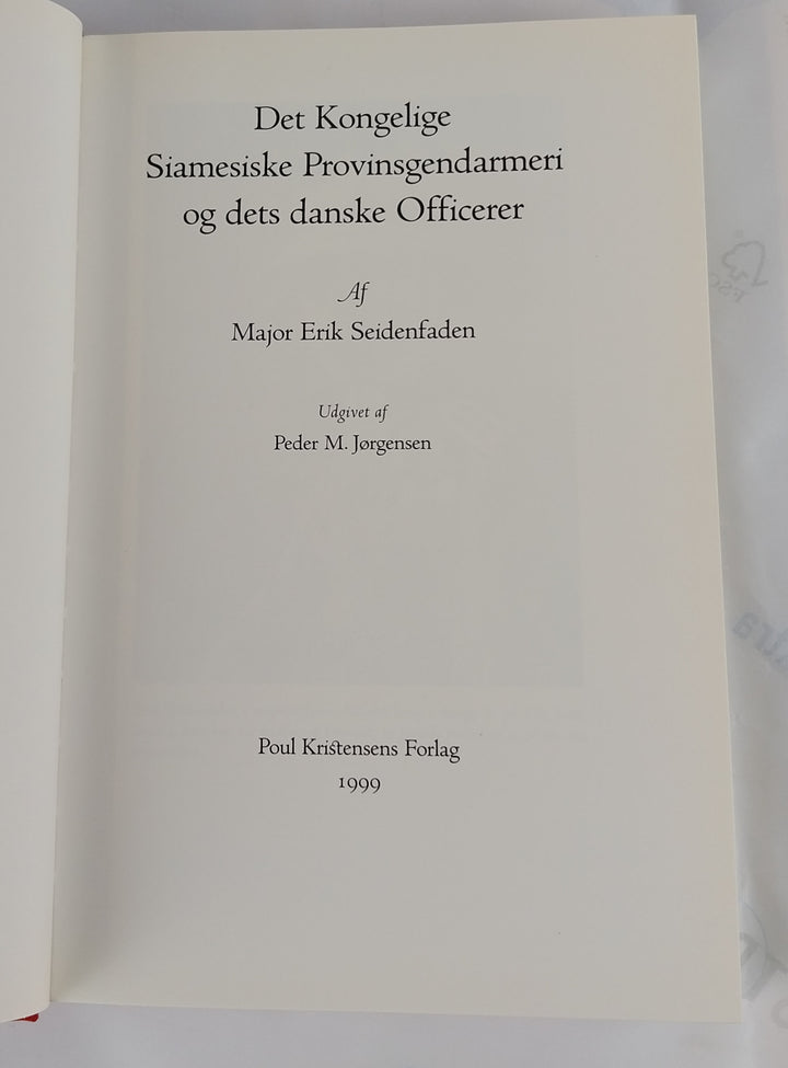 Det kongelige siamesiske provinsgendarmeri og dets danske officerer
