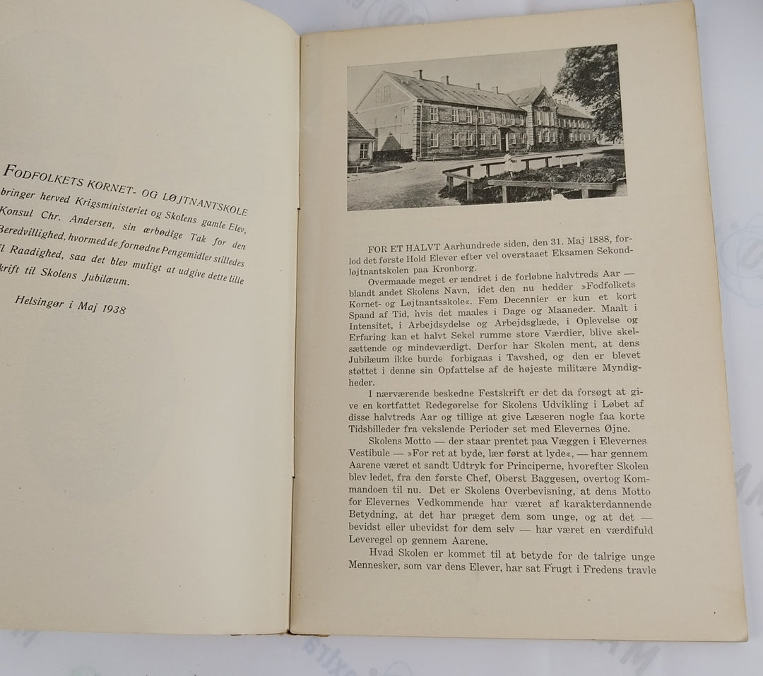 Fodfolkets Kornet- og Løjtnantskole 1887-1938