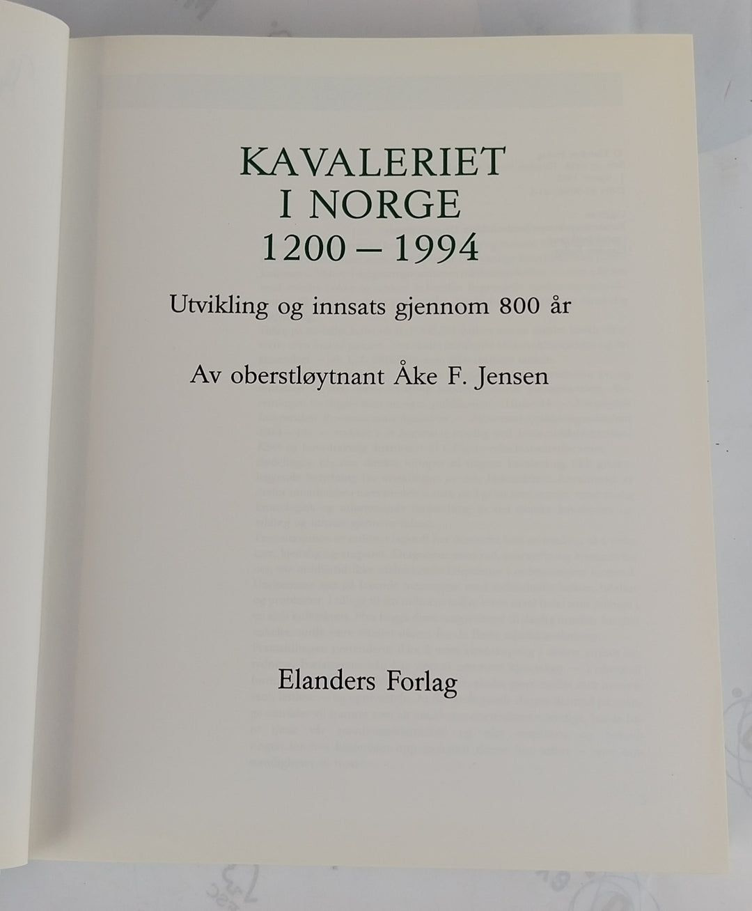 Kavaleriet i Norge 1200 - 1994