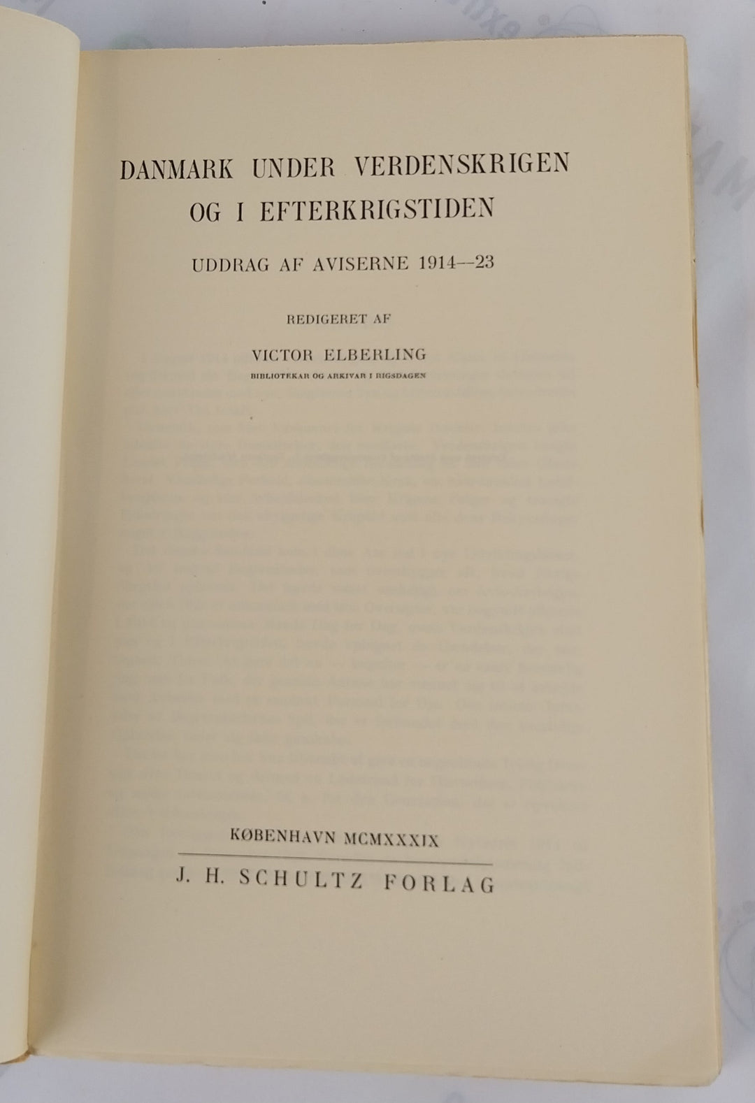 Danmark under Verdenskrigen og i Efterkrigstiden