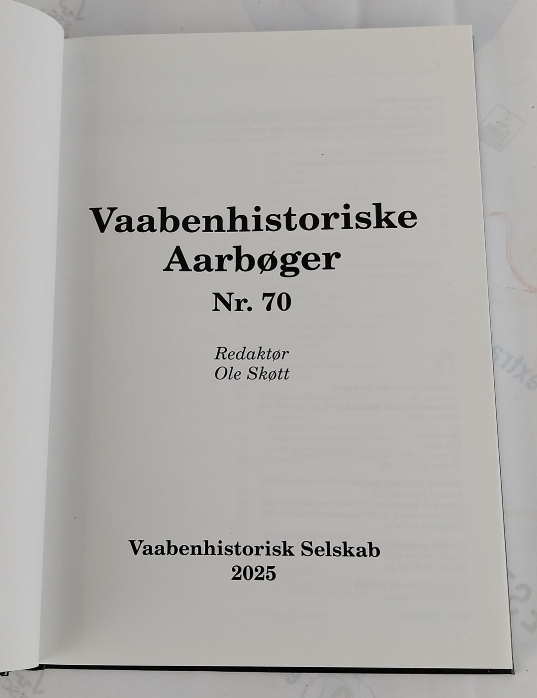 Vaabenhistoriske Aarbøger 2025