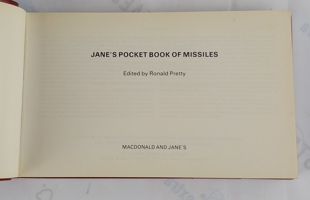 Missiles Jane's Pocket Book 10
