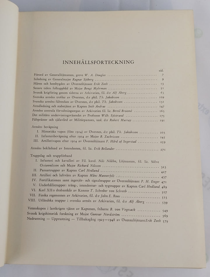 Svenska Armén genom tiderna