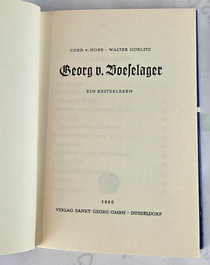 Georg von Boeselager. Ein Reiterleben.