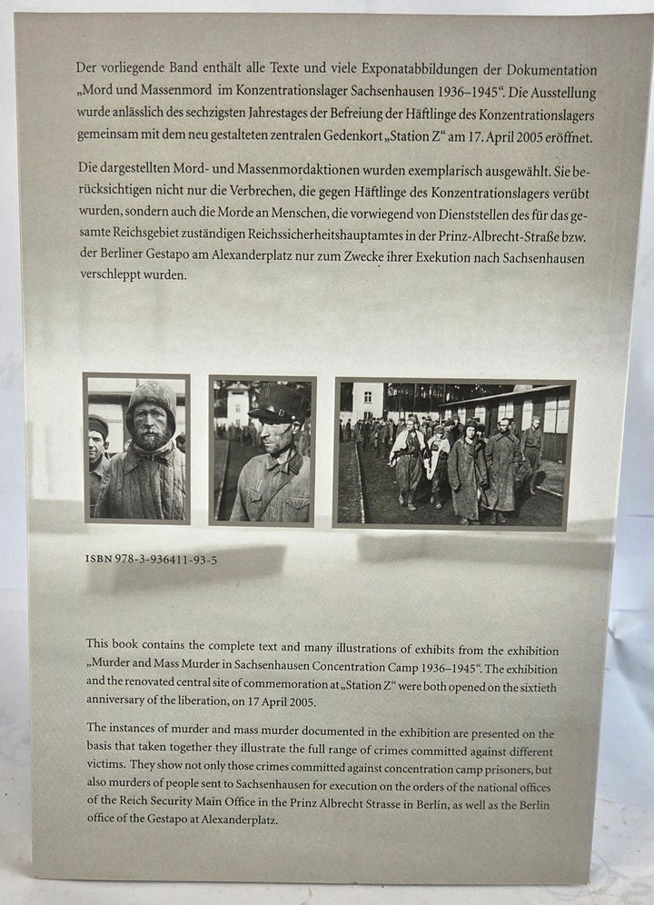 Mord und Massenmord im Konzentrationslager Sachsenhausen 1936-1945.