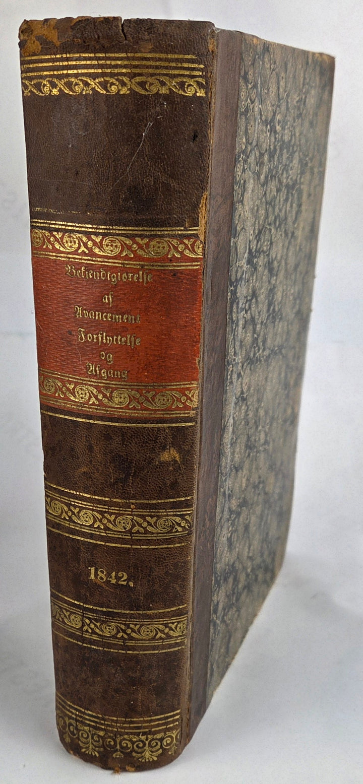 Bekiendtgiørelse af Avancement, Forflyttelse og afgang. 1842