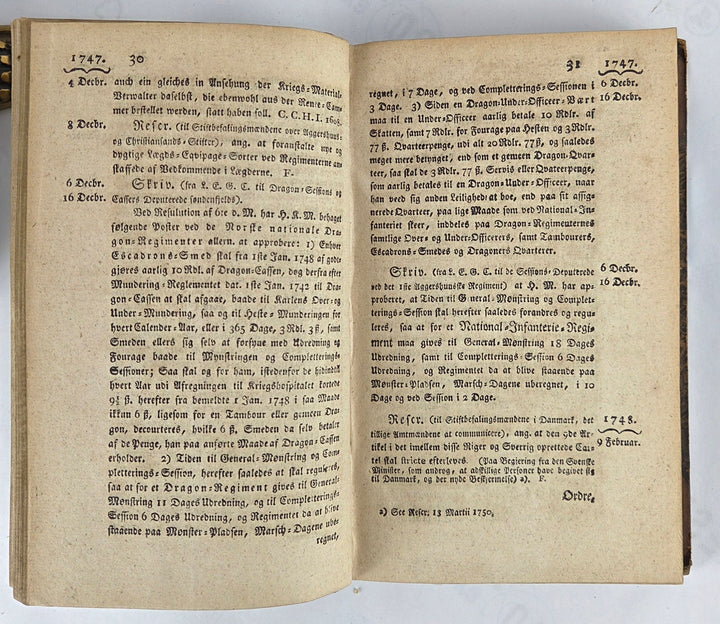 Reskripter, Resolutioner og Collegialbreve, Anden deel. 1747-1762