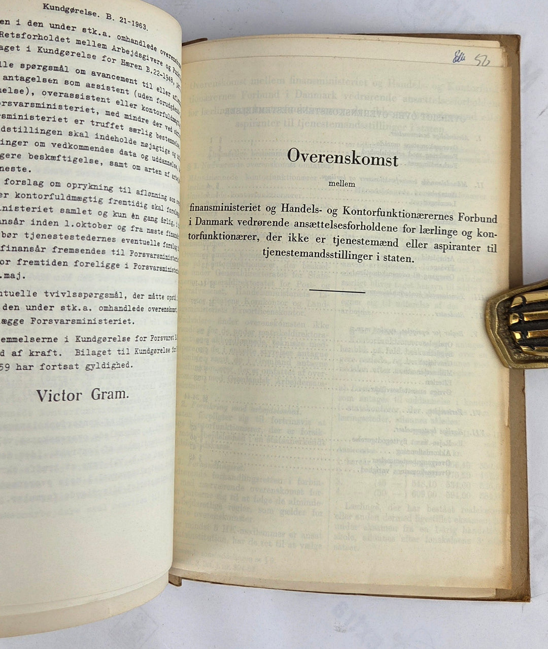 Forsvarsministeriets kundgørelser for forsvaret. B. for året 1963