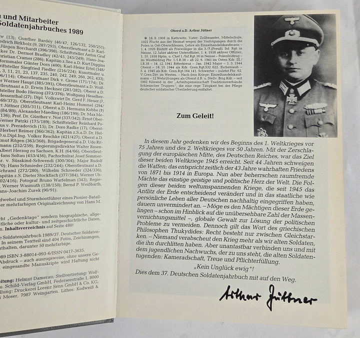 Deutsches Soldatenjahrbuch 1989