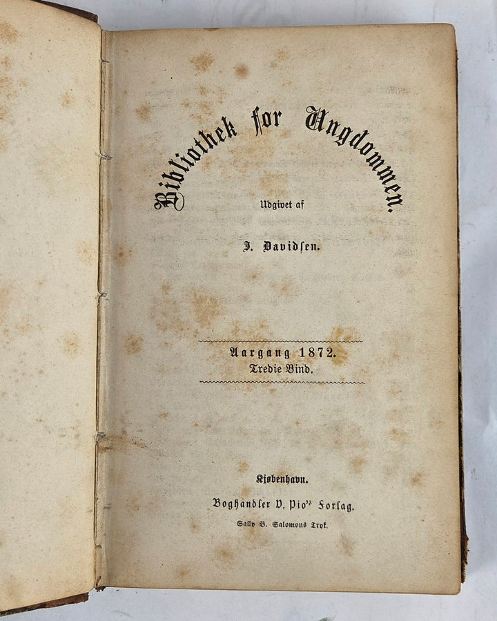 Bibliothek for ungdommen. Aargang 1872
