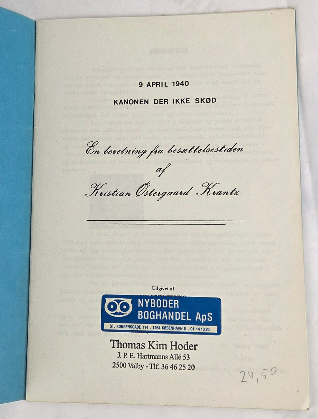 9 april 1940: kanonen der ikke skød
