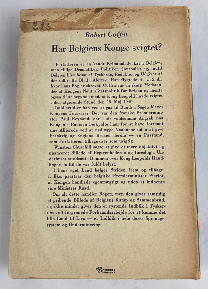 Har Belgiens Konge svigtet?